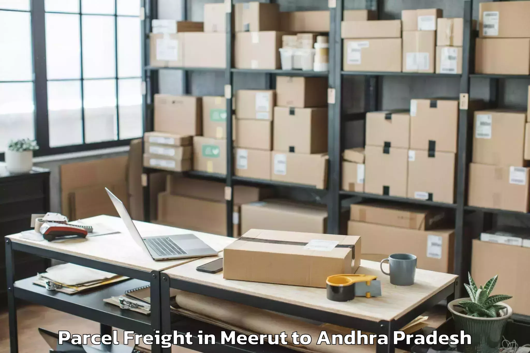 Get Meerut to Rajupalem Parcel Freight